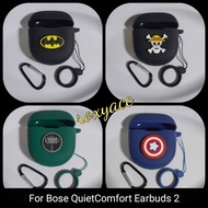 Soft CASE BOSE QUIETCOMFORT EARBUDS 2 Silicone RUBBER CASING COVER MOTIF