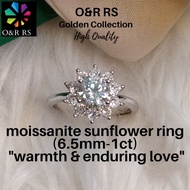O&R RS moissanite sunflower ring(6.5mm-1ct)