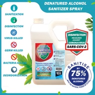 OPTINMAX 75% DENATURED ALCOHOL Sanitizer Spray ALCOHOL Hand Sanitizer Liquid 5L READY TO USE