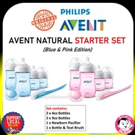Original Set Botol Susu Philips Avent Newborn Starter Set - Avent Bottle + Baby Pacifier + Brush | B