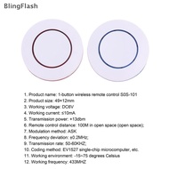 [BlF] 6V 433Mhz Wireless Remote Control 1 Button Round Remote Control Switch Feel Free To Paste EV15