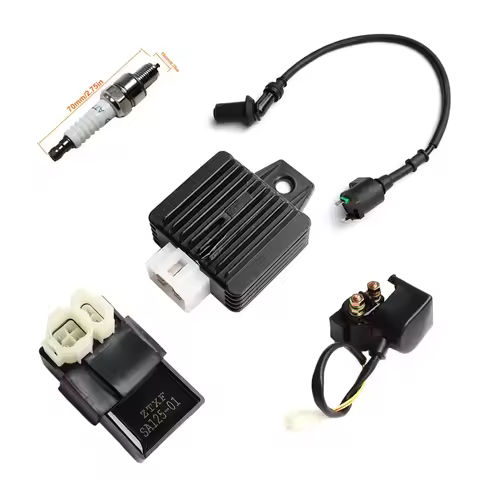 AC CDI Ignition Coil Relay Voltage Regulator Spark Plug for 150R Spiderbox 150cc Go karts Parts GY6 