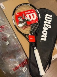 【全新】Wilson威爾勝 FEDERER 費德勒系列 CONTROL 103平方英吋拍面 輕量減震 初學者 黑色 男女同款 網球拍