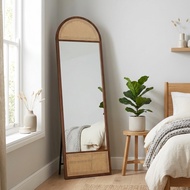 Furniture Direct ALCOTT Rattan Standing Mirror
