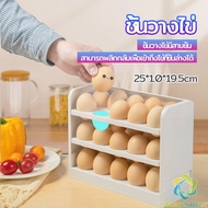 H.S. 3-Layer egg Storage Box Capacity 30 Eggs Refrigerator shelf