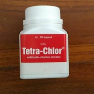 Tetra Chlor vitamin dan antibiotik ayam isi 30 tablet / 3 shecet