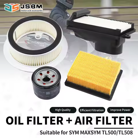 JSBM Motorcycle Accessories CVT Right Crankcase Air Filter Oil Filters For SYM Maxsym TL500 TL508 LT