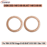 2pcs 55*42*3.5mm Exhuast Pipe Gasket for YMH XV750 Virago 81-83 88-97 XVS1100 V Star 1100 Custom Cla