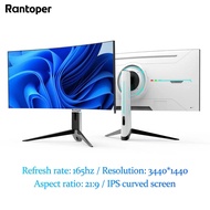 Rantoper 34 inch computer monitor 4K165HZ/5K49 inch monitor with fish screen 144HZ/DP+HDMI+TYPE-C+US