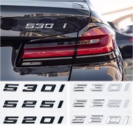 Car 3D ABS Trunk Letters Logo Badge Emblem Decal Sticker For BMW 5 Series 520i 525i 528i 530i 535i 5