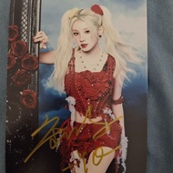 Baozhen Song Yuqi Autographed Photo Song Yuqi Signature Song Yuqi Support Merchandise Girlfriends Gr