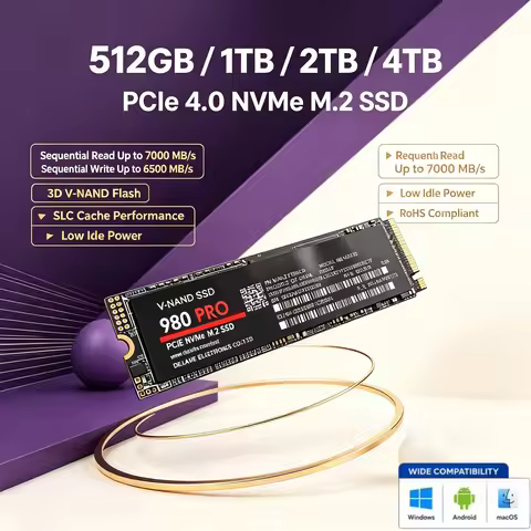 M.2 NVMe NGFF Internal SSD 512GB 1TB 2TB 4TB Hard Disk Drive for Gaming Laptop Desktop Computer Pro 