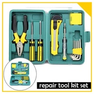 Set Perlengkapan Perkakas Tang Obeng Cutter Tespen Kunci L