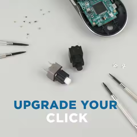 1/5Pcs Kailh Square 2 Pins Mouse Micro Switch Scroll Middle Button Accessories For Razer Deathadder 