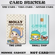 [ Molly ] Touch n Go Card Sticker Cover TNG / MASTER / VISA / CREDIT/ DEBIT CARD