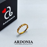 ARDONIA Cincin Paperclip Chained 2 Emas 375 (9K Gold / 375 Gold)