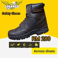 👷👉[Safety Shoe]💯Original SPANNER Men Safety shoes SPNC-76-44[COFFEE]