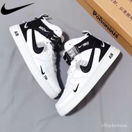 100% Original Malaysia Nike Air Force 1 men Sport Shoes Men Running Shoes | Kasut Nike Lelaki white shoes【Spot quick del