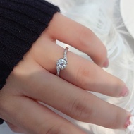 PT950 Platinum Diamond ring Non-Fade Non-Dropping Diamond 0.5ct moissanite ring moissanite ring