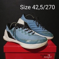 Sepatu basket bekas second Under SC blue