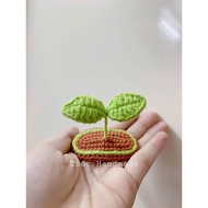 Lovely Handmade Wool Sprout Hair Clip