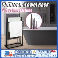 SELLER - Standing 3-Tier Metal Floor Bathroom Light Simple Bathtub Bath Towel Storage Rack