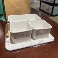 [] Wadah Saji Marble Keramik Appetite Informa Mewah / Serving Set - B