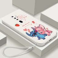 Cartoon Case OPPO Reno 7 8 8Z 7z 8T Reno 8 Pro 7 5 6 Lite Cute Blue Stitch Shockproof Tpu Phone Cover Cases