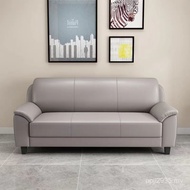 Cat Sofa Row Sofa Three Foshan Straight Sofa Small Apartment Double Small Office Living Room Leather