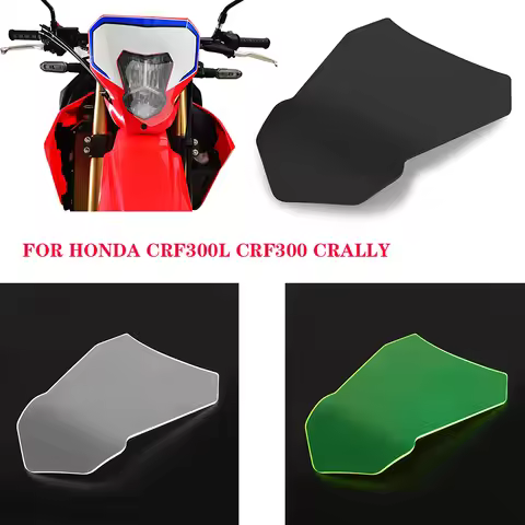 For HONDA CRF250L CRF300L/Rally 2021-2023 CRF 250 300 L Front Headlight Cover Guard Shield Screen Le