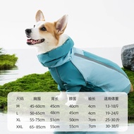 Waterproof Dog Raincoat Short-Legged Teddy Bichon Shiba Schnauzer Beagle Purple Cardigan Dog Rain Ja