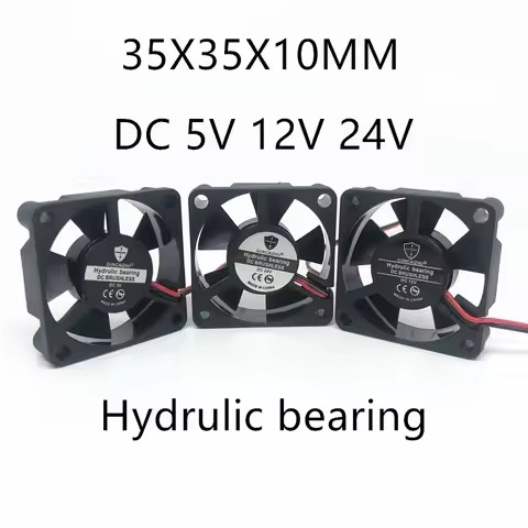 NEW 3510 35MM 3D Printer Fan 35*35*10MM 3.5cm Graphics card Fan Cooling fan 5V 12V 24V with 2pin