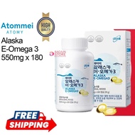 [Buy three get one free] Atomy Alaska Fish Oil E-Omega 3 Atomy Alaska deep-sea fish oil (550mg x 180