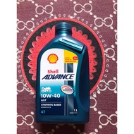 Shell Advance 4T AX7 10W-40 / 15W-50 Advance AX7 4T (100% Original Shell Malaysia)