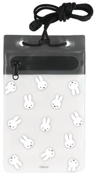 MIFFY 防水手機袋-多個大頭黑色款