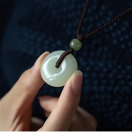 和田玉平安扣吊墜