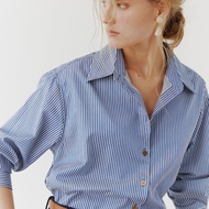 MAVE เสื้อ รุ่น Orchard shirt สี MochaNavyBeige