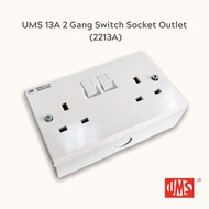UMS 13A 2 Gang Switch Socket Outlet (2213A)