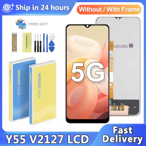 6.58'' For Vivo Y55 5G V2127 V2154 LCD Display Touch Screen Digitizer Assembly Replacement For ViVo 