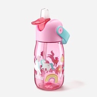ZOKU 兒童飲管水樽 400ml - 粉紅色獨角獸 附飲管清潔刷頭