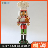 {TYUYIU} predolo Christmas Nutcracker Christmas Decoration 38cm Wood Doll Nut Cracker Doll Figure Ch