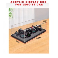 Acrylic Display Box For Lego Building Blocks F1 Car Showcase Box