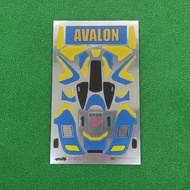 Sonic Saber Sticker - Avalon - White Body Combination Goldbiru - Metallic