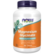 NOW Supplements Magnesium Glycinate 100 mg 180 Tablets