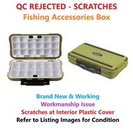 (QC Rejected - Scratches) Fishing Accessories Storage Box Fish Prawning Lure Hooks Weight Swivel Cl