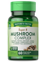 Nature's Truth Mushroom Complex Capsules | 60 Count | Full Spectrum Complex of Super 8 Mushrooms | N