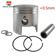 351-00004-0 Piston set  (0.5Mm O/s)  for Tohatsu boat engine 15HP 18HP M15B2 M15C M18D M9.9B2 M9.9C 