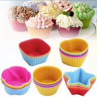 Silicone Cake Cup Cupcake Plastic Muffin Cups Mafen Cup Baking Mold Baking Gadgets Cakes Model