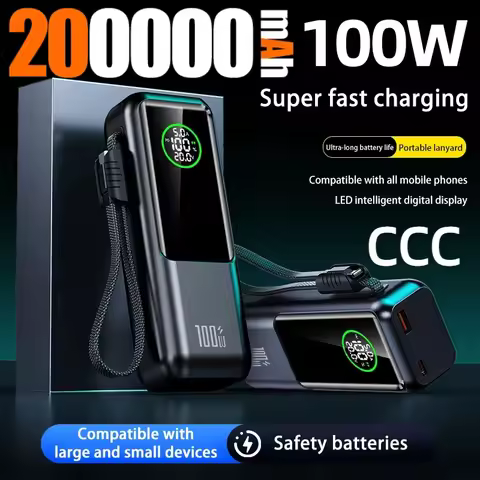 PD100W DIY Power Bank Kit 200000mAh Fast Charging Module Digital Display QC3.0/PD3.0 Soldering Requi