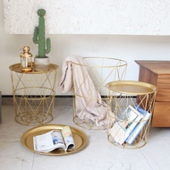 [Viral Malaysia] Multifunction Coffee Table Chair Basket Solid Metal Home Deco Raya